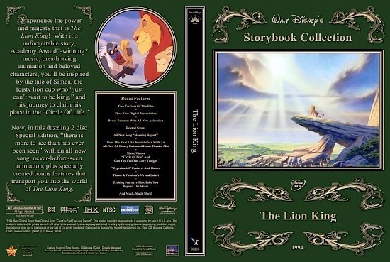 dvd cover Lion King