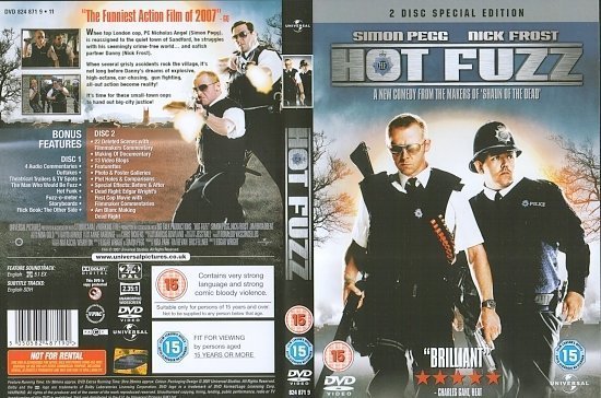 dvd cover Hot Fuzz (2007) WS R4