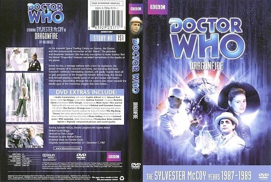 dvd cover Doctor Who Dragonfire