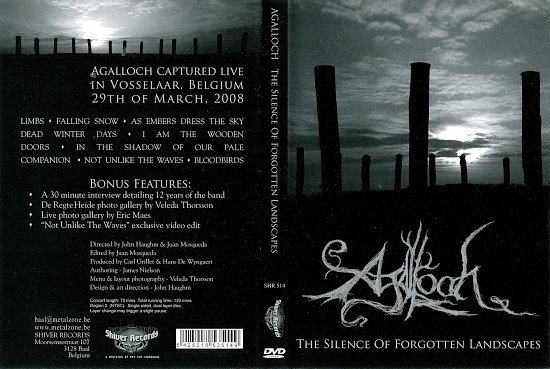 dvd cover Agalloch -The Silence Of Forgotten Landscapes (2009)