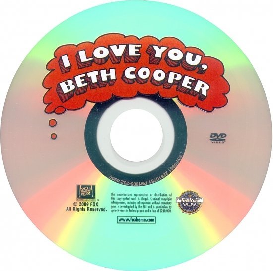 dvd cover I Love You, Beth Cooper (2009) WS R1