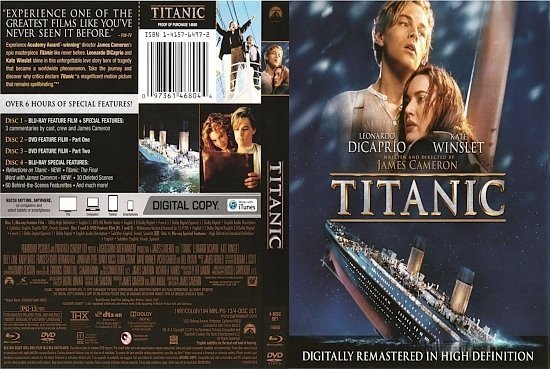 dvd cover Titanic