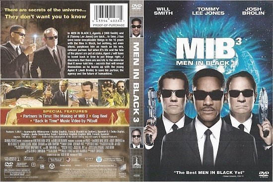 dvd cover Men In Black 3 WS R1 & R2