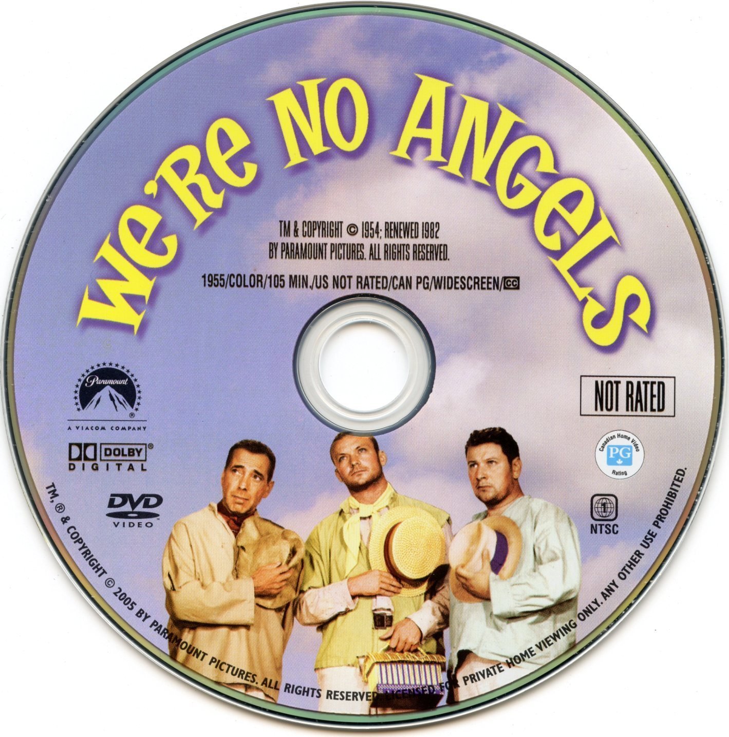 We Re No Angels 1955 Ws R1 Dvd Covers And Labels