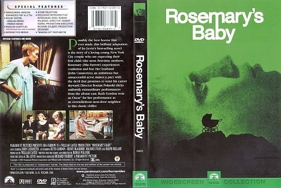 dvd cover Rosemary's Baby (1968) WS R1