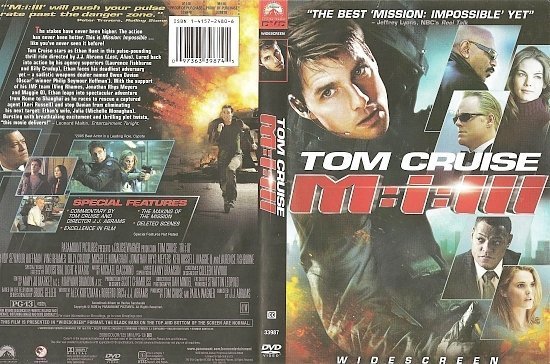 dvd cover Mission: Impossible III (2006) R1