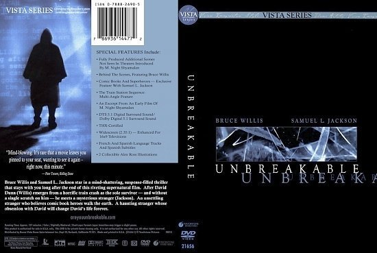 dvd cover Unbreakable