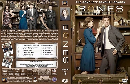 dvd cover Bones Season 7