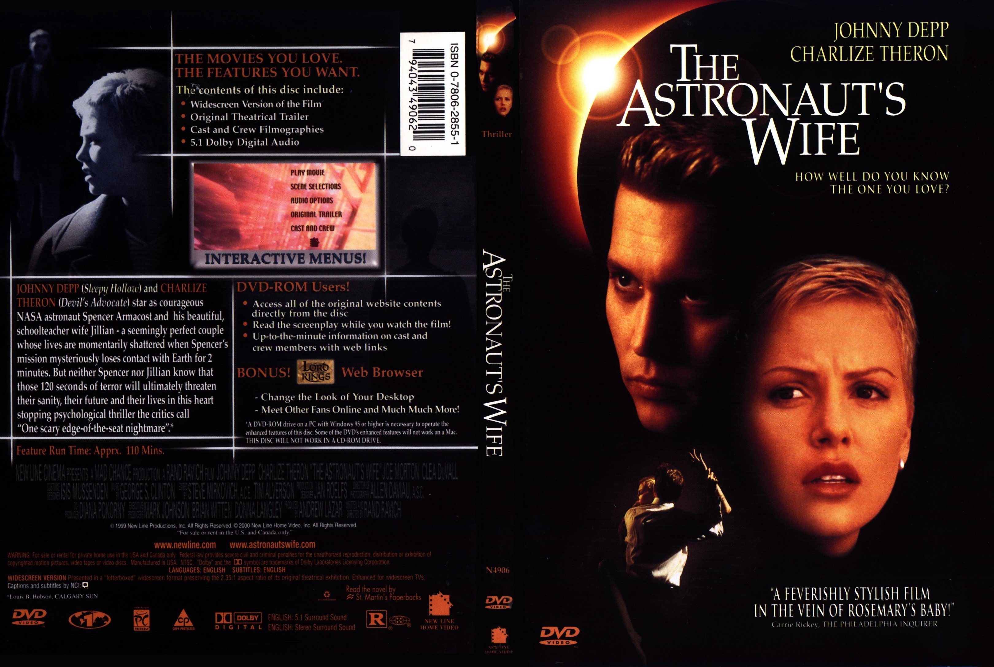 Original Picture Poster The Astronauts Wife