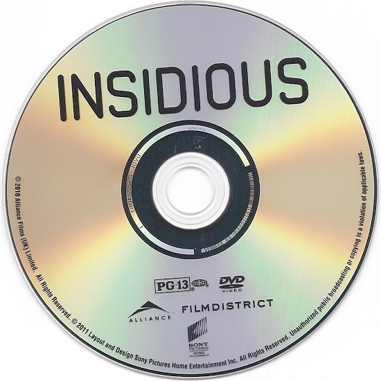 dvd cover Insidious (2010) R1