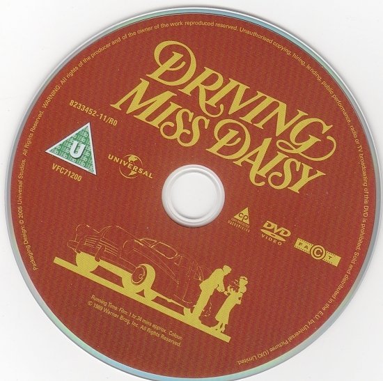dvd cover Driving Miss Daisy (1989) SE R2