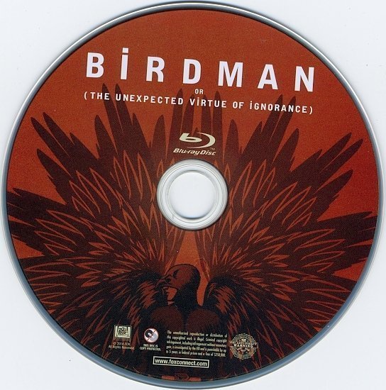 dvd cover Birdman Blu-Ray Cover & Label