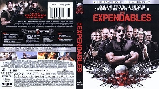 dvd cover The Expendables (2010) Blu-Ray