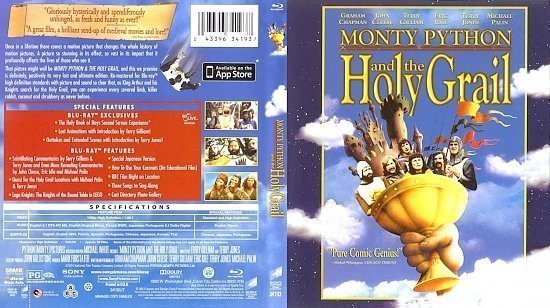 dvd cover Monty Python And The Holy Grail
