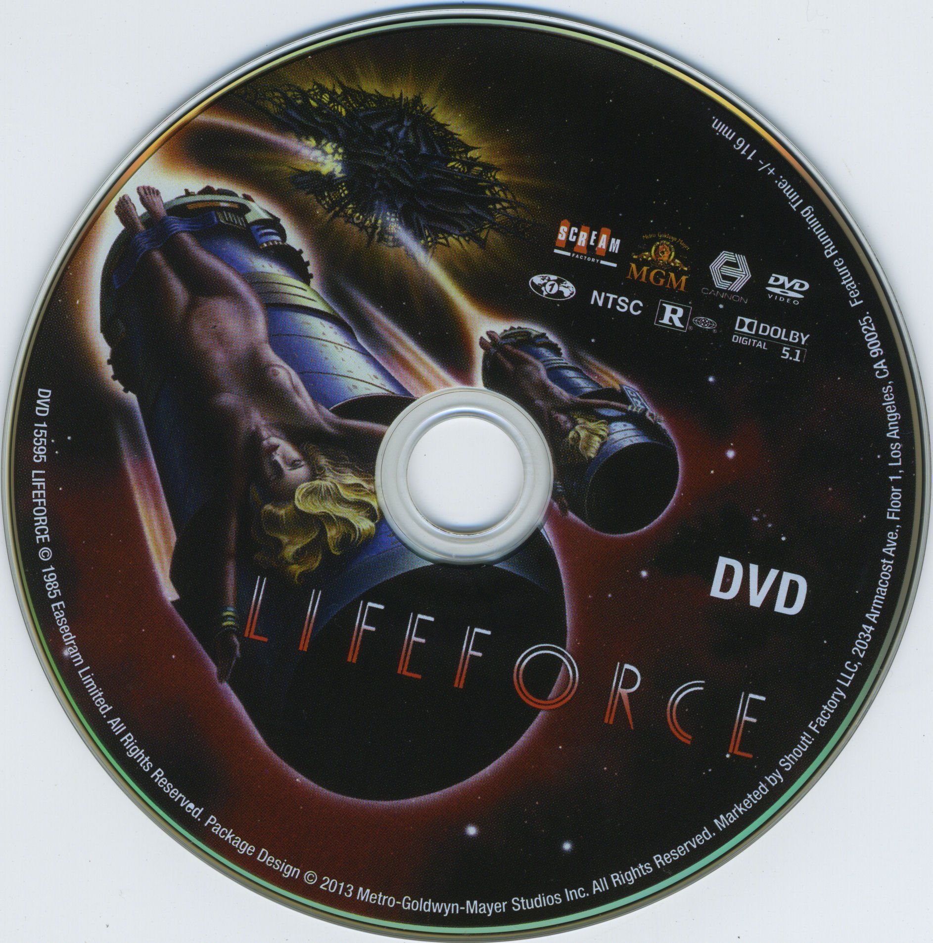 Lifeforce (1985) Blu-Ray & Label | Dvd Covers and Labels