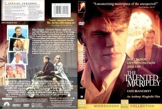 dvd cover The Talented Mr. Ripley (1999) WS R1