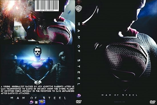 dvd cover Man of Steel R0 Custom