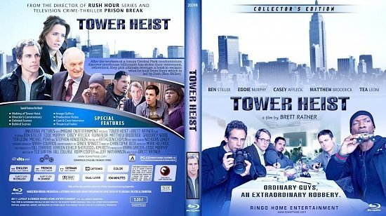 dvd cover Copy of Tower Heist Blu Ray 2012