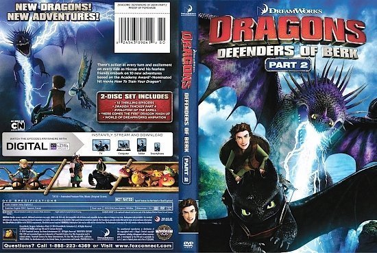 dvd cover Dragons: Defenders of Berk R1