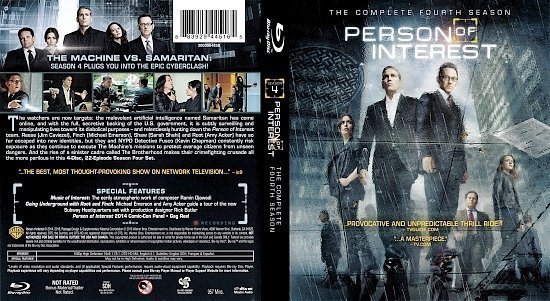 dvd cover Person Of Interest: Season 4 R1 Blu-Ray