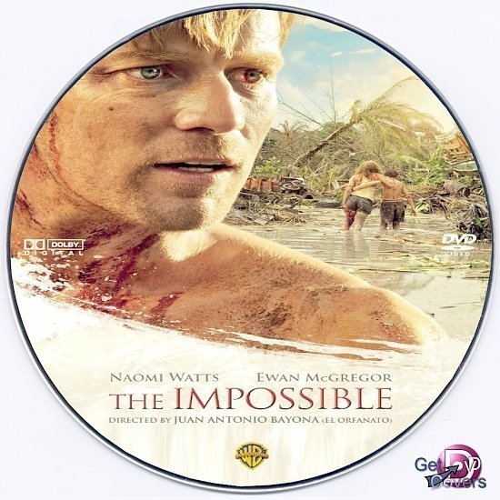 dvd cover The Impossible R0 Custom DVD Label
