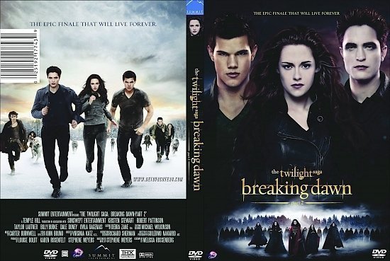 dvd cover The Twilight Saga: Breaking Dawn - Part 2 R0 Custom