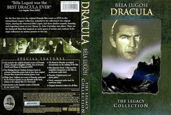 dvd cover Dracula (1931) SE FS R1
