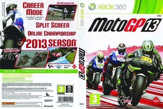 dvd cover MotoGP 13 PAL Xbox 360