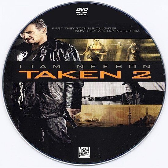 dvd cover Taken 2 R0 - CD Label
