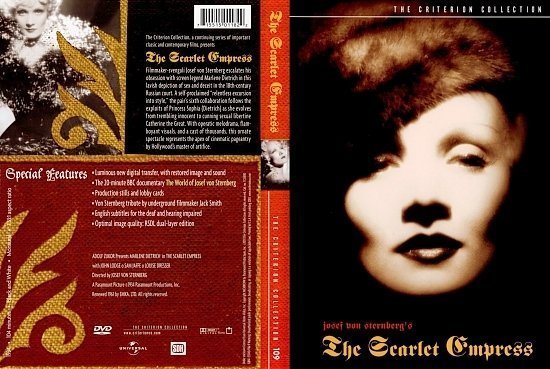 dvd cover The Scarlet Empress (1934) FS R1