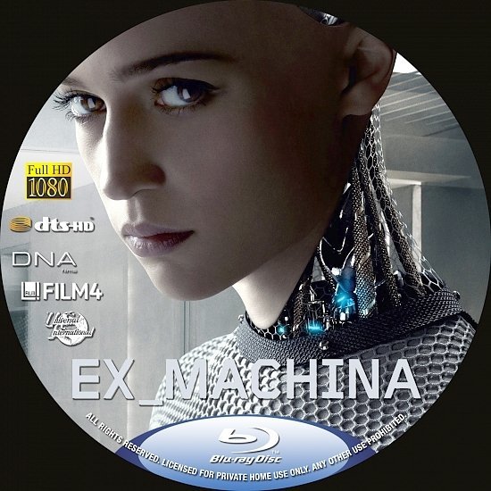 dvd cover Ex_Machina Custom Blu-ray Cover & Label