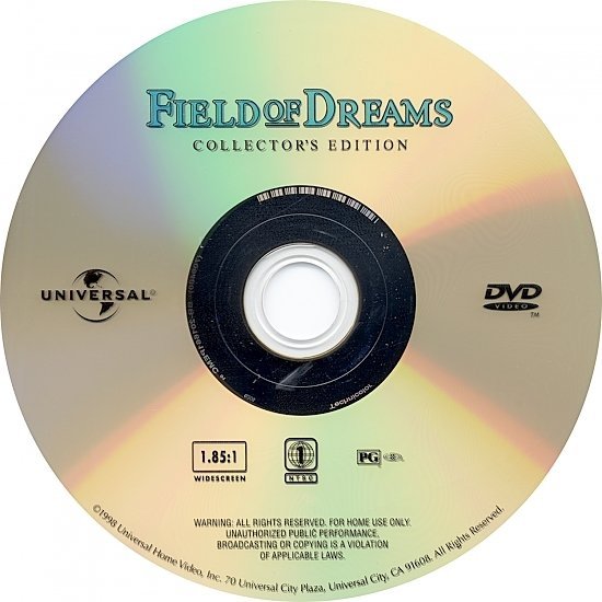 dvd cover Field Of Dreams (1989) CE WS R1