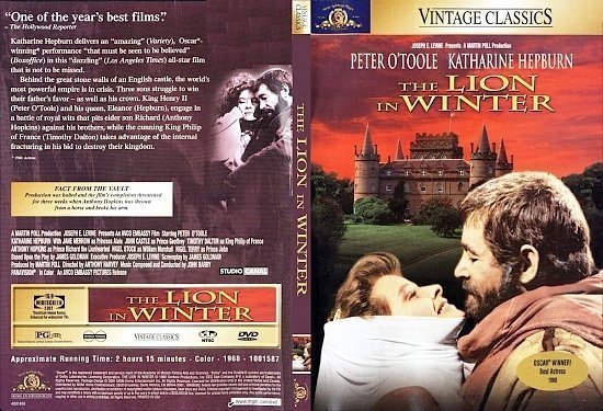 dvd cover The Lion in Winter (1968) WS R1