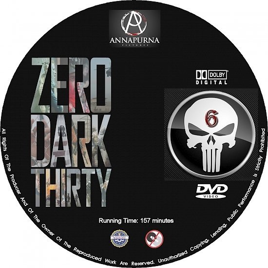 dvd cover Zero Dark Thirty R0 Custom Blu-Ray/DVD Labels