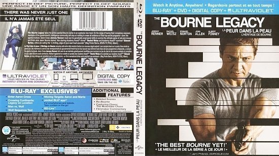 dvd cover The Bourne Legacy