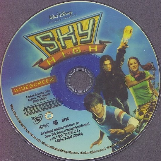 dvd cover Sky High (2005) WS R1