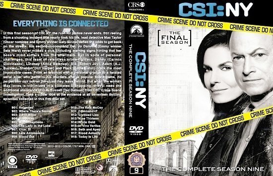 dvd cover CSI: NY Season 9