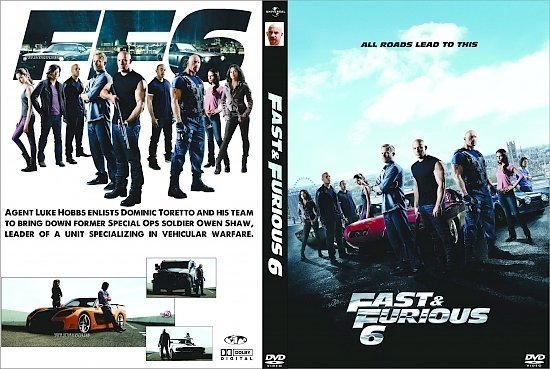 dvd cover Fast & Furious 6 WS R1 Custom