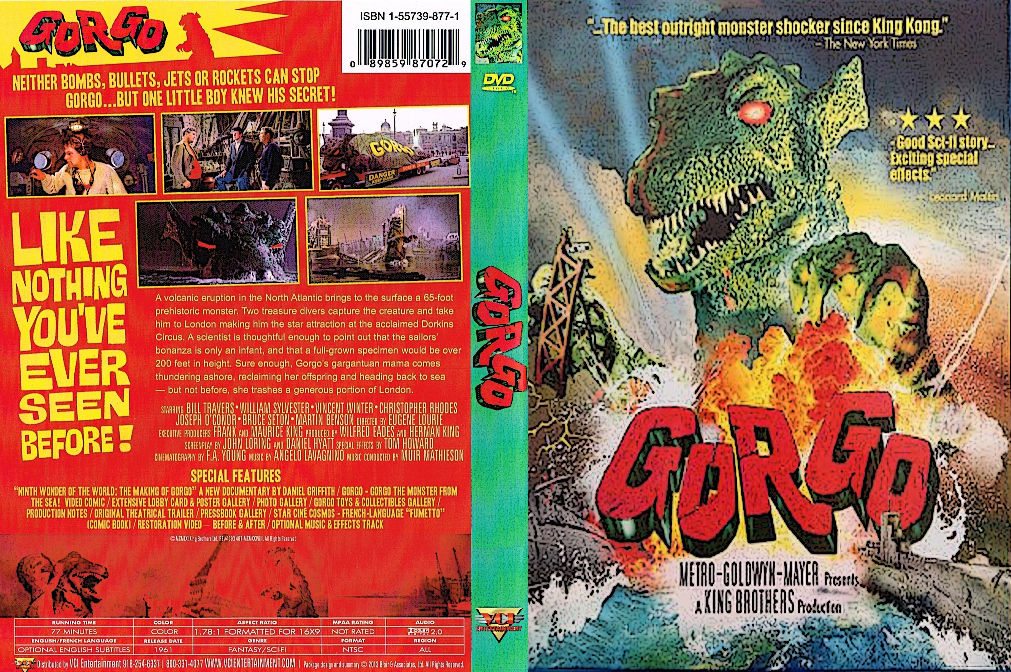 dvd cover Gorgo (1961) WS R1 Custom.