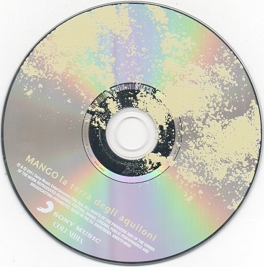 dvd cover Mango - La Terra Degli Aquiloni (2011)
