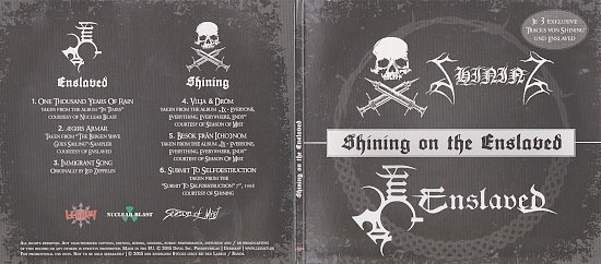 dvd cover Shining & Enslaved - Shining On The Enslaved (Split)