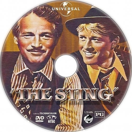 dvd cover The Sting (1973) R1 Custom DVD Labels