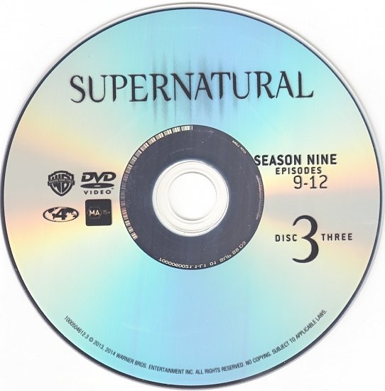 dvd cover Supernatural: Season 9 R4 & Label