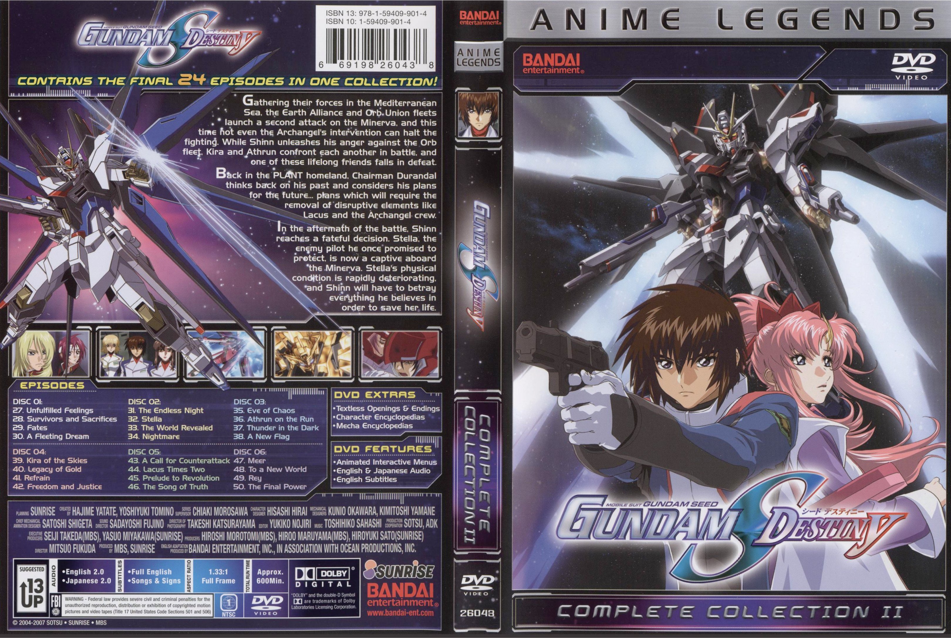 Mobile Suit Gundam Seed Destiny Complete Series 2004 R1 Dvd Covers And Labels