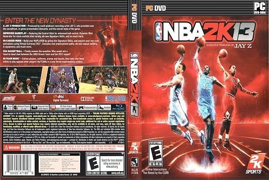 dvd cover NBA 2k13