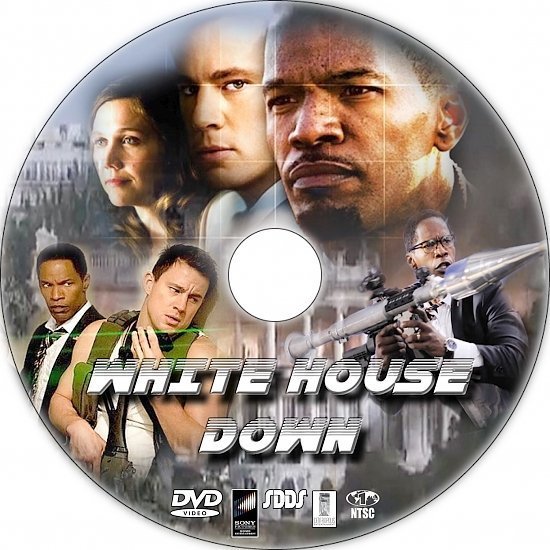 dvd cover White House Down R1 Custom DVD Label