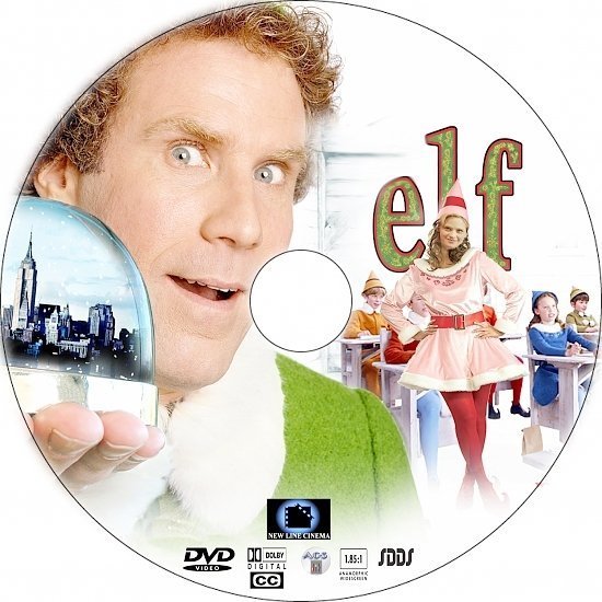 dvd cover Elf (2003) R1 Custom DVD Label