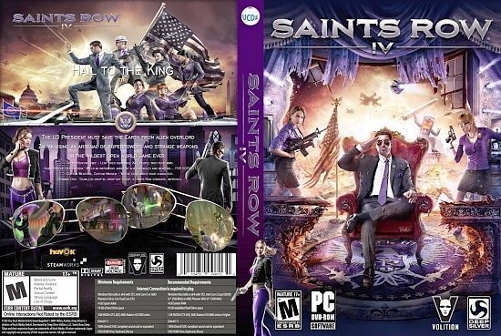 dvd cover Saints Row IV