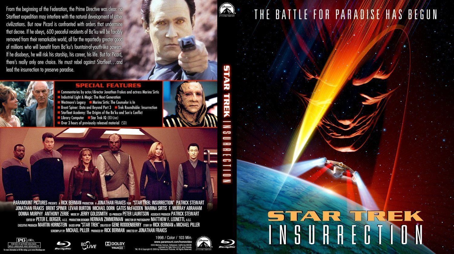 star trek insurrection dvd