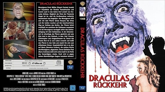 dvd cover Draculas RÃ¼ckkehr (1968) Custom Blu-Ray (german)